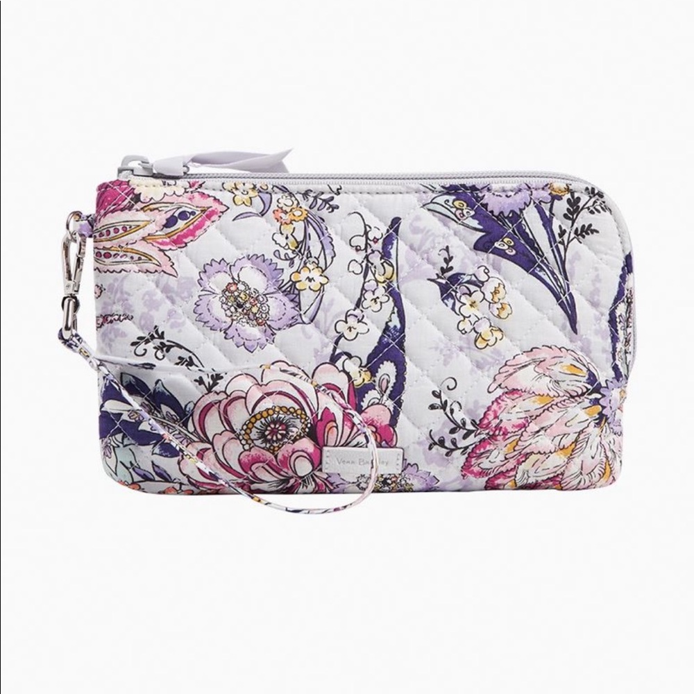 Vera Bradley RFID Wristlet in Hummingbird Park